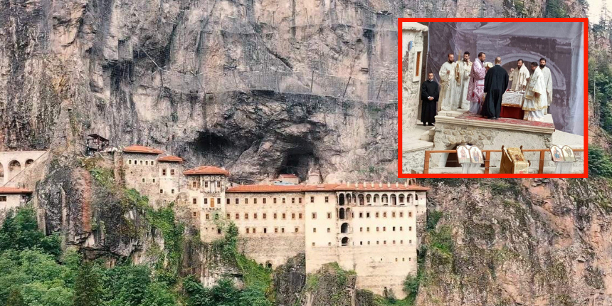 Sümela Manastırı'nda 15 Ağustos'taki ayin için hazırlıklar tamamlandı