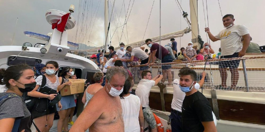Muğla'daki yangınlarda 38 bin 715 kişi tahliye edildi