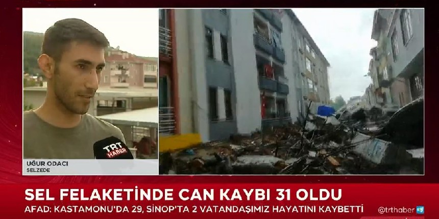 Sürüklenen otomobilde sel anını kaydetmişti! Yaşadıklarını anlattı
