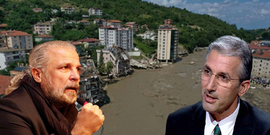 'Toprak suya doydu sel oldu da siz yalana doymadınız!'