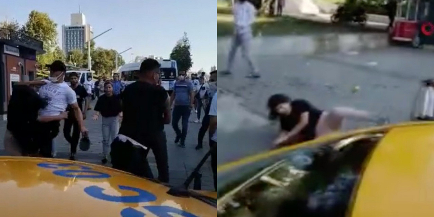 İBB zabıtası ile seyyar satıcılar arasında sopalı bıçaklı kavga! Yeni görüntüler ortaya çıktı