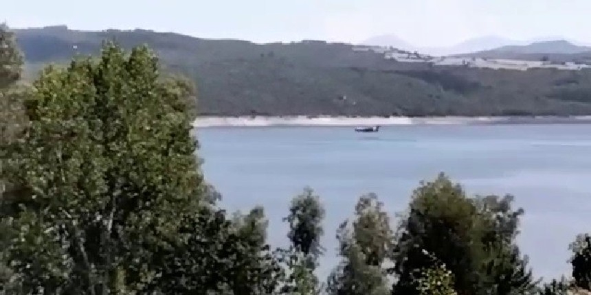 Düşen yangın uçağının barajdan su aldığı son görüntüleri ortaya çıktı