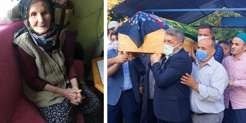 Bartın'da sele kapılan Arife Nineye son görev