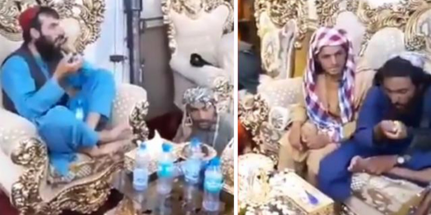 Taliban'ın General Raşit Dostum'un lüks villasını ele geçirdiği görüntüler ortaya çıktı!