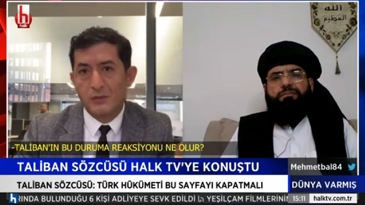 A Haber, Taliban ile röportaj yaparken kıyameti koparanlar Halk TV'ye ses çıkarmamıştı