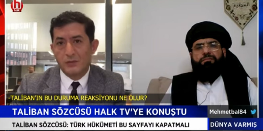 A Haber, Taliban ile röportaj yaparken kıyameti koparanlar Halk TV'ye ses çıkarmamıştı