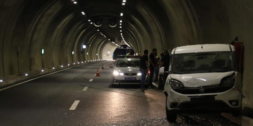 Kahramanmaraş’ta tünelde iki araç çarpıştı: 2 yaralı