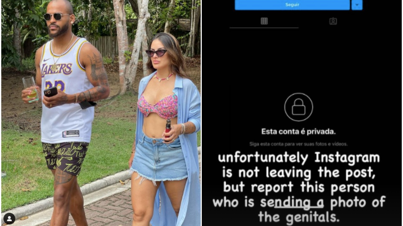 Marcao'nun eşi Pan Teixeira'ya Instagram tacizi... Müstehcen fotoğraf atıyorlar
