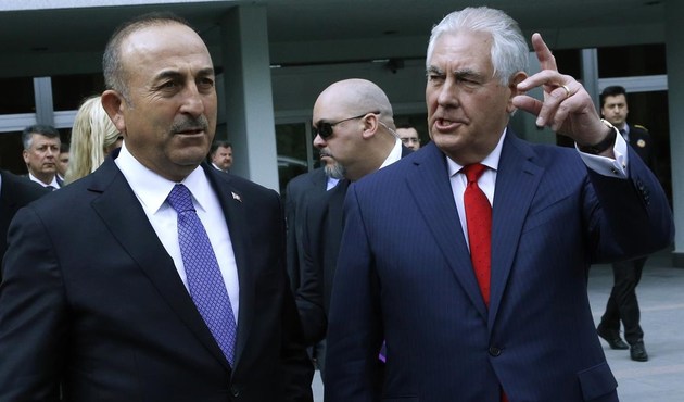 Bakan Çavuşoğlu  mevkidaşı Tillerson ile görüştü