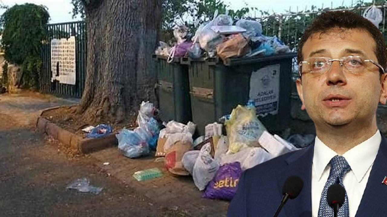 İBB Başkanı İmamoğlu'na Adalar'da çöp protestosu!