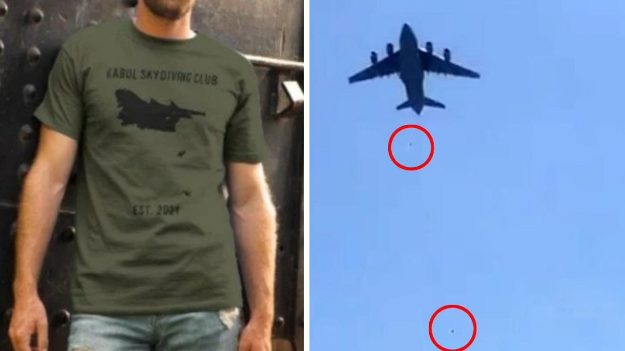 Uçaktan düşen Afganlarla alay edilen skandal tişörtler satıştan kalktı!