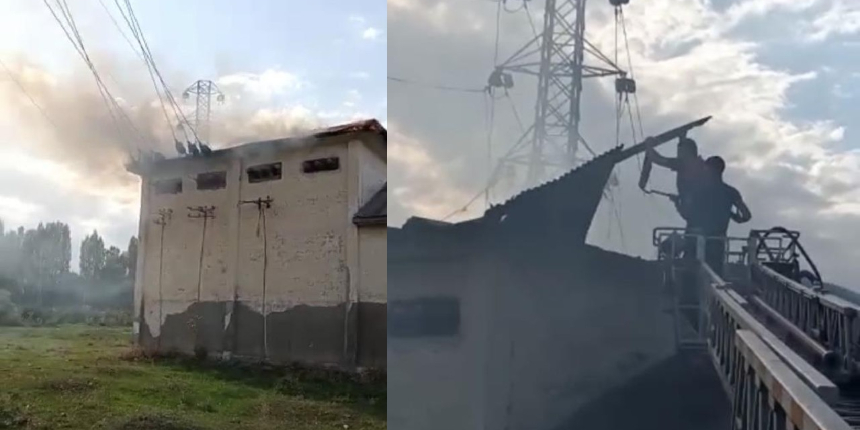 Trafodan çıkan yangın, köyü alarma geçirdi!