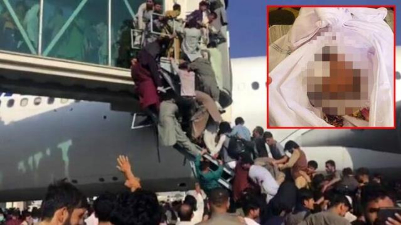 Taliban'dan kaçmak isterken can veren 14 yaşındaki kızın kefenlenmiş fotoğrafı yayınlandı!