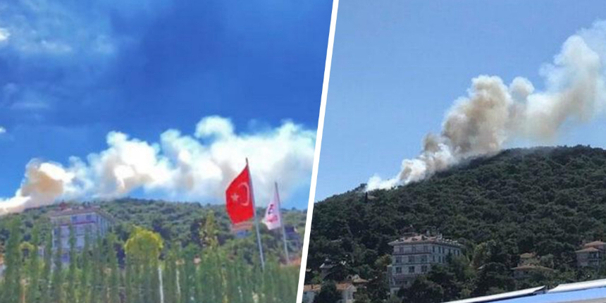 İstanbul Valisi duyurdu: Heybeliada'da yangın kontrol altına alındı