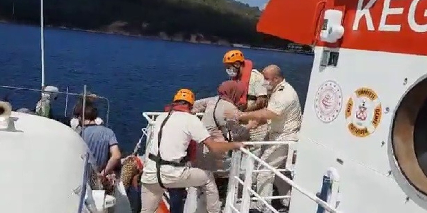 Heybeliada’da vatandaşların tahliye anı kamerada!
