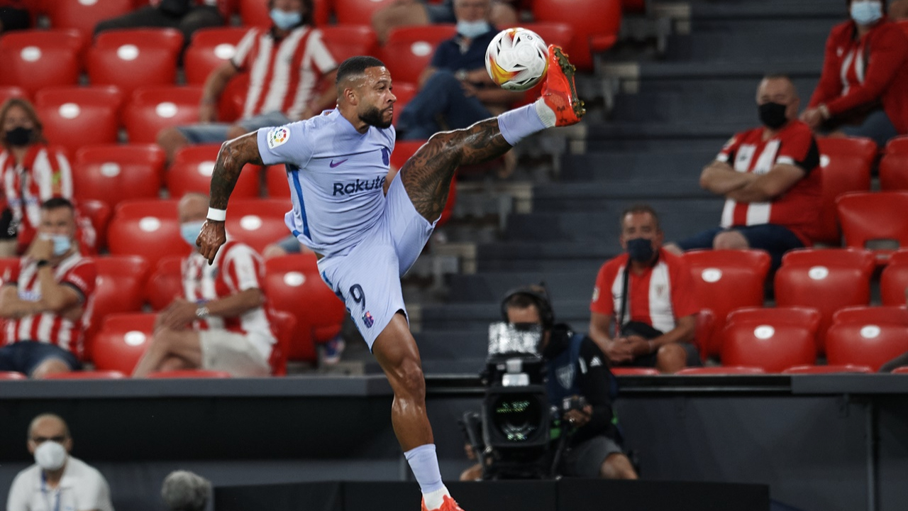 Barcelona, Athletic Bilbao deplasmanında 1 puanı Depay ile kurtardı