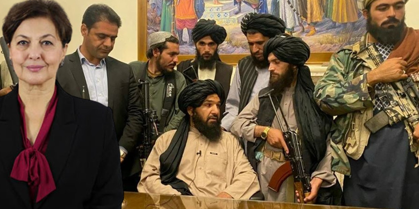 Taliban Afganistanını ilk tanıyan Perinçek'in kadınları oldu!