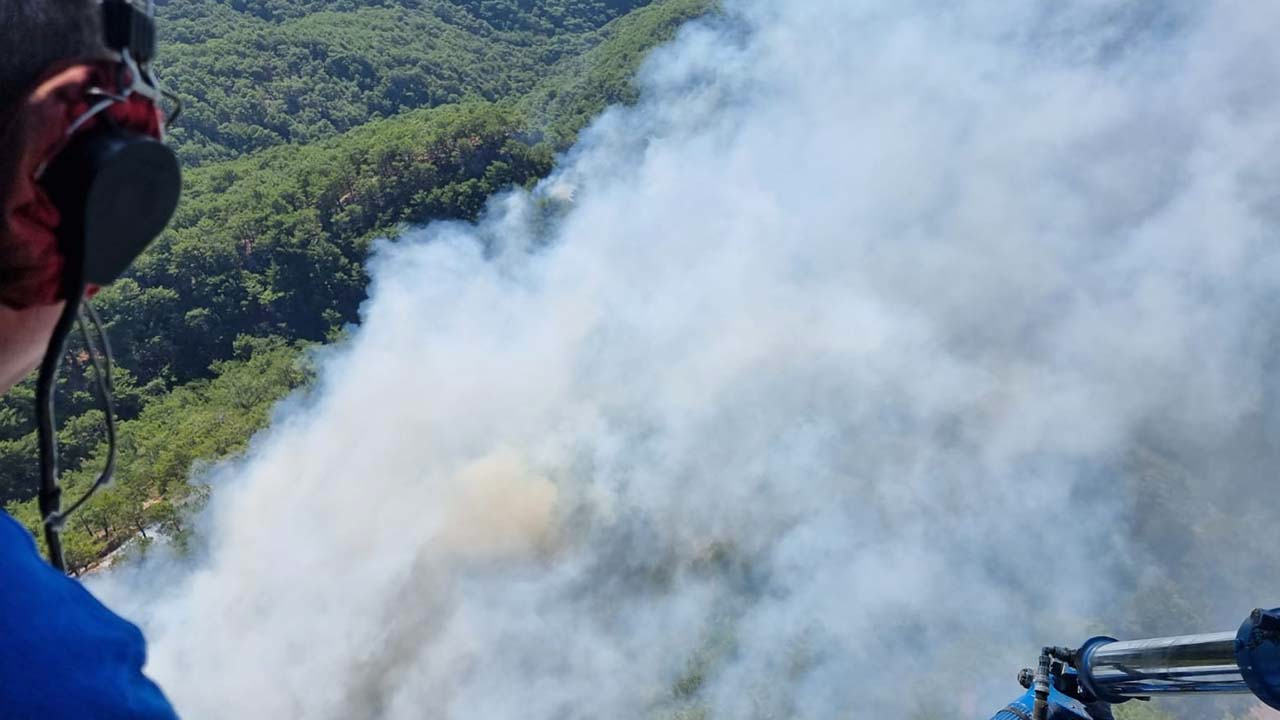 Kazdağları'nda orman yangını çıktı