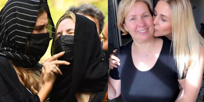 Emine Ün'ün annesi son yolcuğuluğuna uğurlandı... Cenazede gözyaşları sel oldu