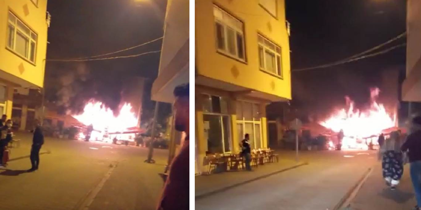 Bartın'da korku dolu gece! Tüpler art arda patladı