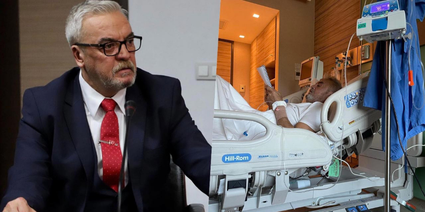 Beyin kanaması geçiren Mesut Akusta'dan sevindiren haber! Şafak Özbir eşinin hastane odasından fotoğrafını paylaştı