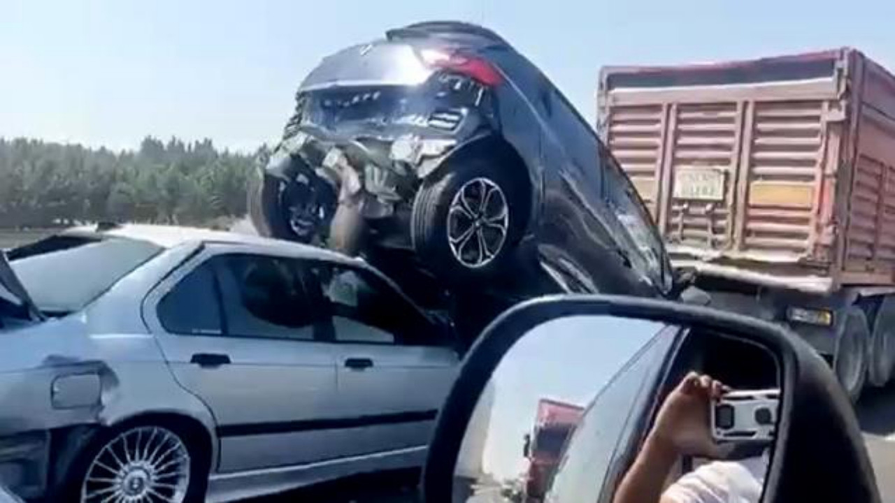 TEM otoyolunda zincirleme kaza! Yaralılar var...