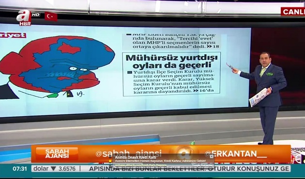 Hürriyet'in çirkin karikatürüne sert tepki / VİDEO
