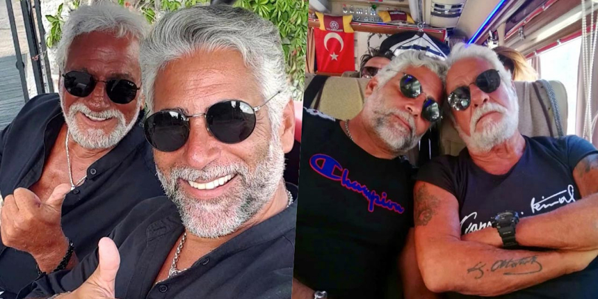 Oğlu Theo şarkıcı Fedon'un kopyası! Baba oğulun fotoğrafları sosyal medyayı salladı