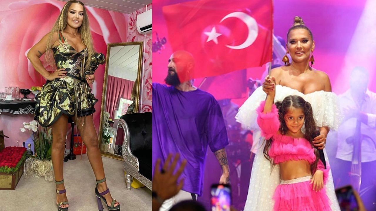 Demet Akalın'ın kıyafetleri konsere damga vurdu! Önce siyah sonra beyaz elbise giydi