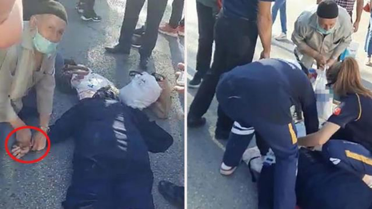 Eşine minibüs çarpan Nuri Dede, karısının ellerini tutup dakikalar boyunca adını sayıkladı!