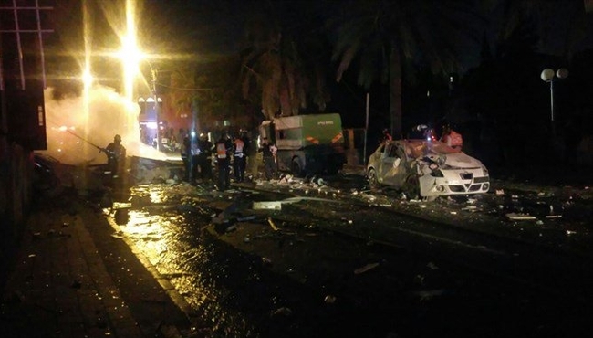 Tel Aviv'de patlama...