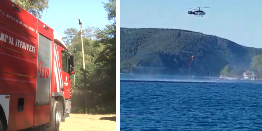 Anadolu Kavağı’nda orman yangını!
