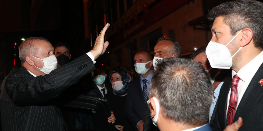 Cumhurbaşkanı Erdoğan baba ocağı Güneysu'da