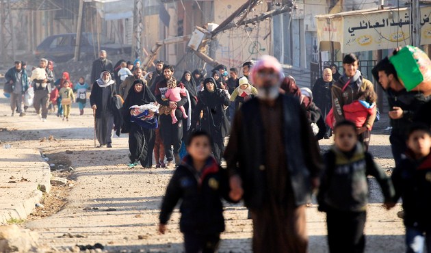 Musul'u terk edenlerin sivillerin sayısı 500 bine yaklaştı