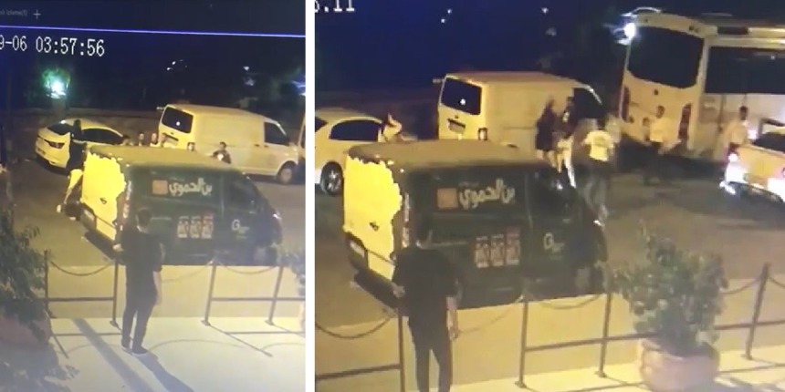 Laf attıkları genç kızları tekme tokat dövüp saçlarından sürüklediler