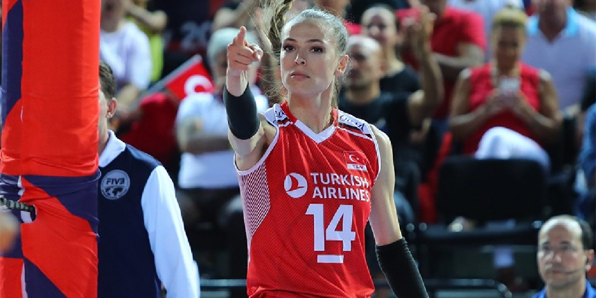 Milli voleybolcu Eda Erdem Dündar, Avrupa Şampiyonası'nda en iyiler arasına girdi