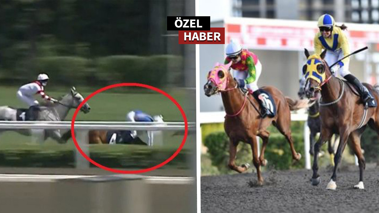 Veliefendi Hipodromu’nda yürekler ağza geldi: Fransız ve Macar kadın jokeyler ölümden döndü!