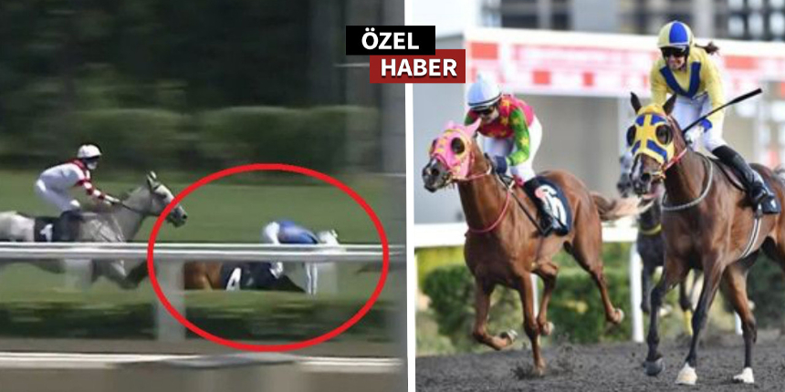 Veliefendi Hipodromu’nda yürekler ağza geldi: Fransız ve Macar kadın jokeyler ölümden döndü!
