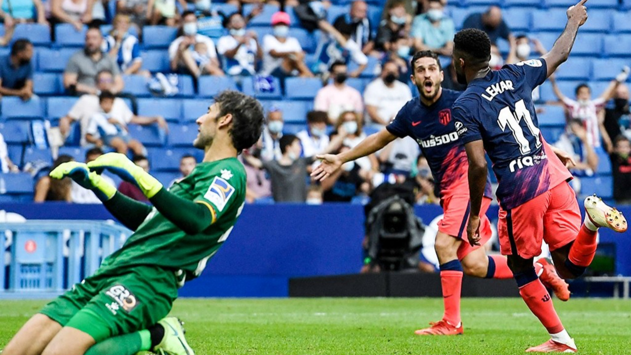 Atletico Madrid zorlu Espanyol deplasmanında 90+9'da attığı golle kazandı