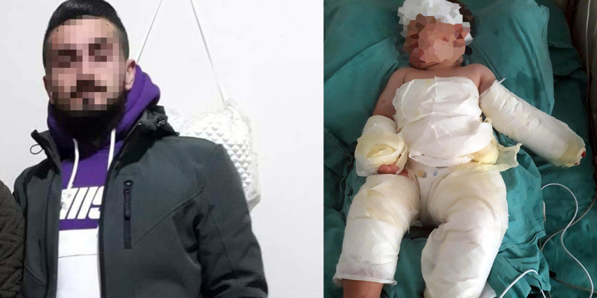 Böyle vahşet görülmedi: Eşi ve 1,5 yaşındaki oğlunu üzerine kolonya dökerek yaktı