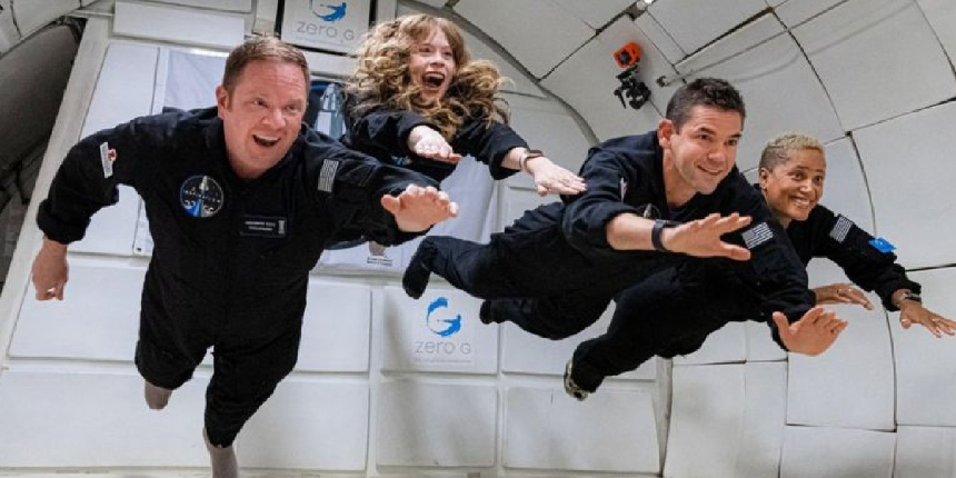 Dört amatör astronotun uzay yolculuğu için geri sayım başladı