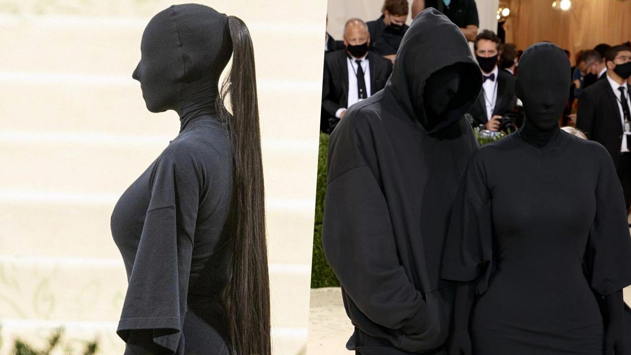 Kim Kardashian'ın kostümü MET Gala 2021'e damga vurdu! Sosyal medyada alay konusu oldu