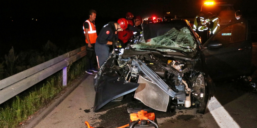Ankara'da eğitim alan Katarlı askeri öğrenciler TIR'a ok gibi saplandı