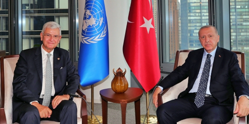 Cumhurbaşkanı Erdoğan, eski BM Genel Kurul Başkanı Bozkır'ı kabul etti