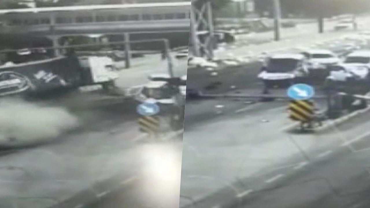 Afyonkarahisar'da feci kaza! Kontrolden çıkan tır 6 aracı biçti