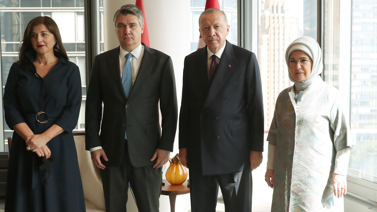 Cumhurbaşkanı Erdoğan, Hırvatistan ve Slovenya Cumhurbaşkanları ile görüştü