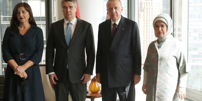 Cumhurbaşkanı Erdoğan, Hırvatistan ve Slovenya Cumhurbaşkanları ile görüştü