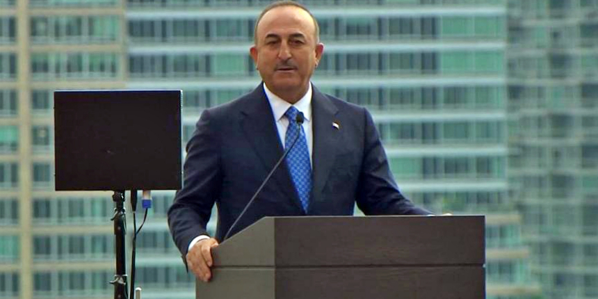 Dışişleri Bakanı Çavuşoğlu'ndan New York'ta diploması atağı!