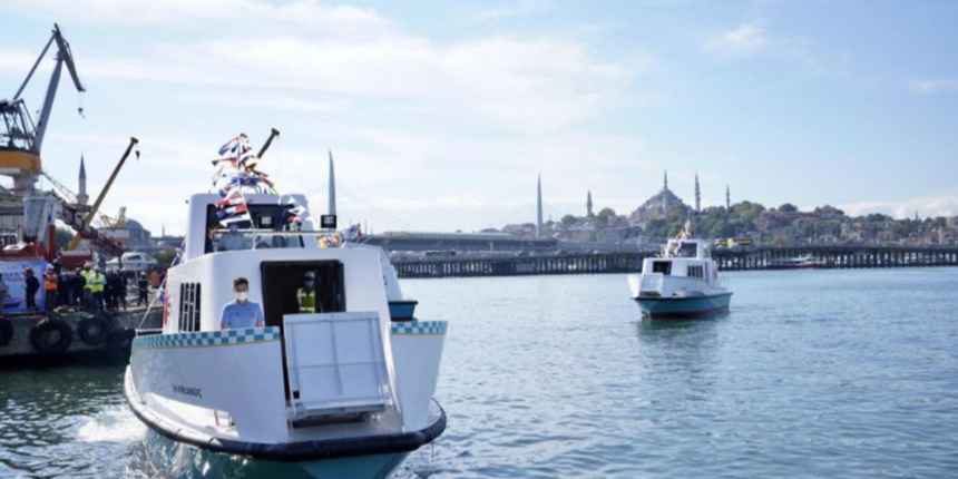 İBB'nin ürettiği deniz taksiler suya indi