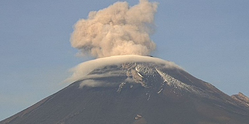 Meksika’daki Popocatepetl Yanardağı faaliyete geçti